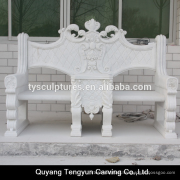 Europe popular antique hand carved stone chairs for home or garden